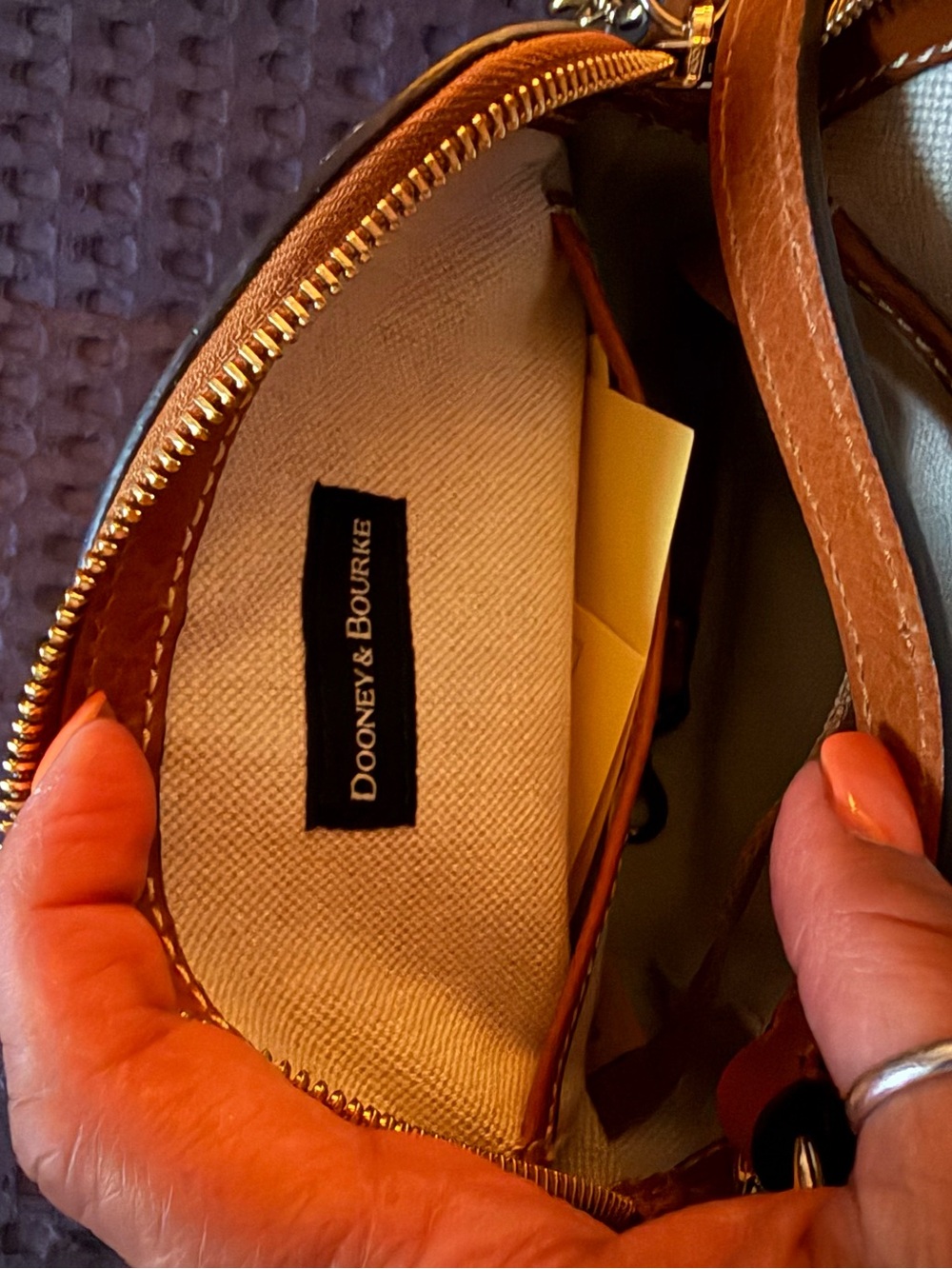NWT Dooney & Bourke Striped Crossbody Bag - Picture 3 of 6